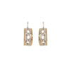 Sterling Silver and Gold Earrings Link Design Handmade in Israel