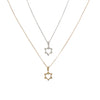 Gold Plated Sterling Silver Star of David with Heart