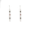 Sterling Silver Earrings with Tourmaline Stones