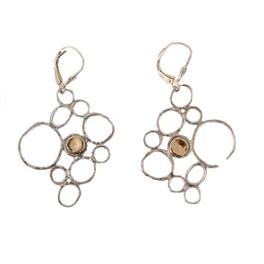 Sterling Silver and Gold Dangle Earring