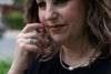 Statement Sterling Silver and Gold Band with Cubic Zirconia- Handmade in Israel
