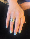 Sterling Silver Textured Band Handmade in Israel