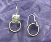 Modern Artisan Earrings – Textured Sterling Silver with Gold-Filled Accents, Handmade in Israel