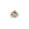 Sterling Silver & Gold Marquise CZ Ring – Handcrafted Statement Band from Israel