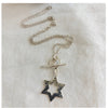 Sterling Silver Star of David with Toggle Necklace Handmade in Israel