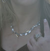 Three Tone Sterling Silver Necklace Handmade in Israel