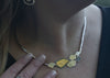 Sterling Silver Three-Tone Textured Necklace – Handcrafted in Israel