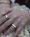 Sterling Silver and Gold Ring- Stackable Ring Handmade in Israel