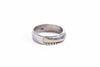 Sterling Silver and Gold Stackable Ring Handmade in Israel