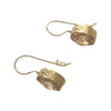 Champagne  Color Sterling Silver Gold Plated Earrings