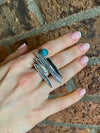 Turquoise Sterling Silver Statement Ring
