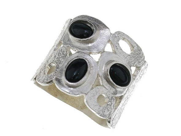Peek- A-Boo Sterling Silver Ring - omani online