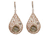 Rose Gold Filled Mesh Earrings with Labradorite - omani online