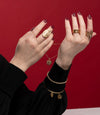 Around the World In Color Gold Necklace - omani online