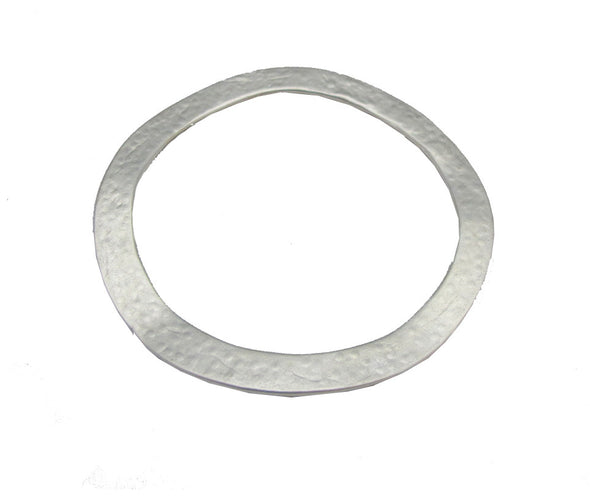 Hammered And Wavy Silver Bangle - omani online