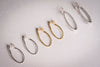 Hammered Sterling Silver Hoops