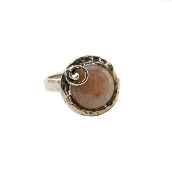Sterling Silver Ring with Center Stone