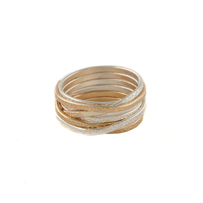 Goldfilled and Sterling Silver Wrap Ring