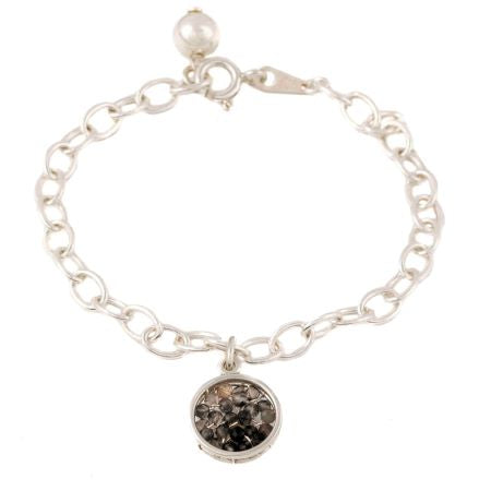 Sterling silver Bracelet with Hanging Charm - omani online