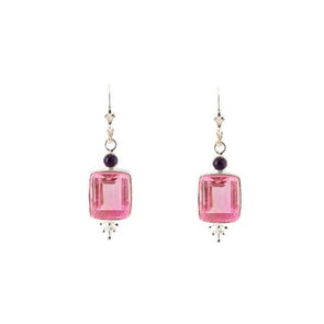 Tickled Pink Sterling Silver Earrings - omani online