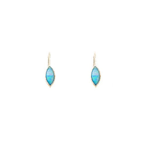 Shed a  Tear Drop Earrings with Opal - omani online