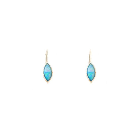 Shed a  Tear Drop Earrings with Opal - omani online