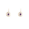 Sunshine Small Sterling Silver Earrings with Amethyst - omani online