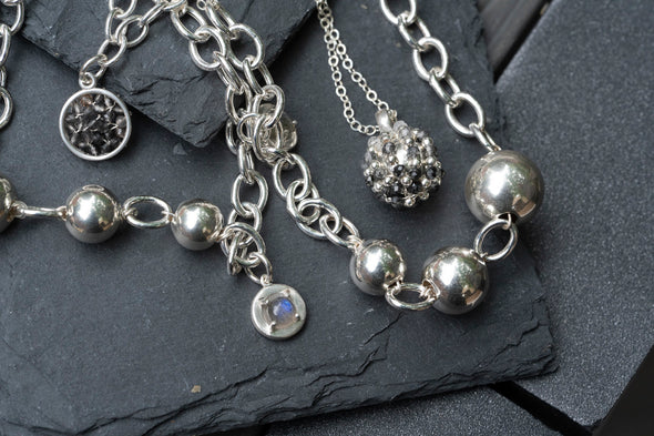 Having a Ball Sterling Silver Necklace - omani online
