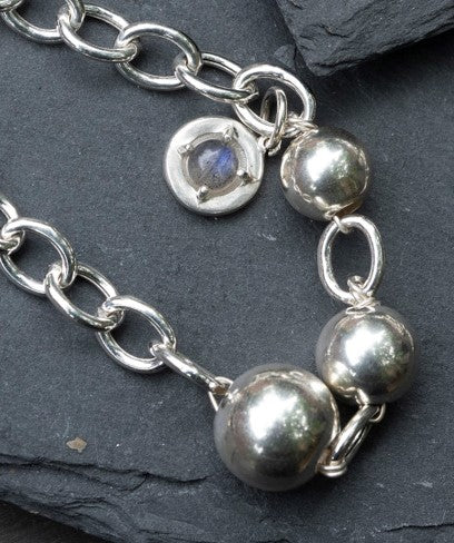 Sterling Silver Charm Bracelet - omani online