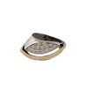 Sterling Silver and Gold Ring with Cubic Zirconia