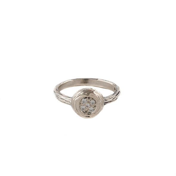 Dainty Sterling Silver Ring with Cubic Zirconia