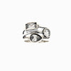 Stackable Look Sterling Silver Ring with Cubic Zirconia
