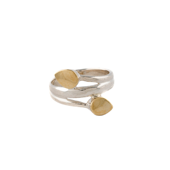 Sterling Silver and Gold Ring