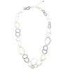 Statement Necklace in Three Tone Sterling Silver