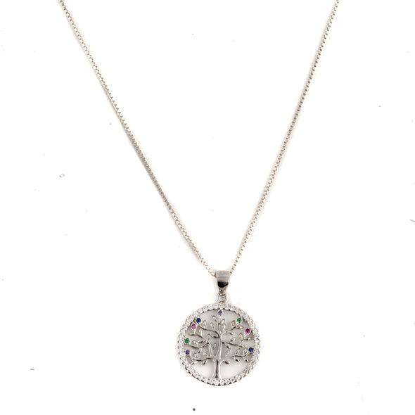 Tree Of Life Necklace In Sterling Silver - omani online