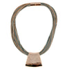 The Shape Of Things Multi Strand Necklace-Silver - omani online