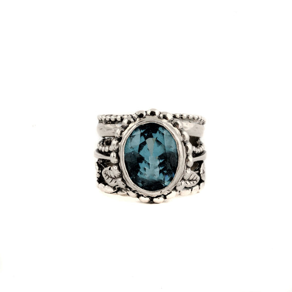 Singing The Blues Sterling Silver Ring - omani online