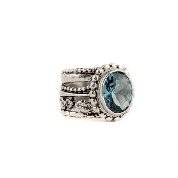 Singing The Blues Sterling Silver Ring - omani online