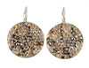 Swarovski Crystal Rock Earrings- Black/White - omani online