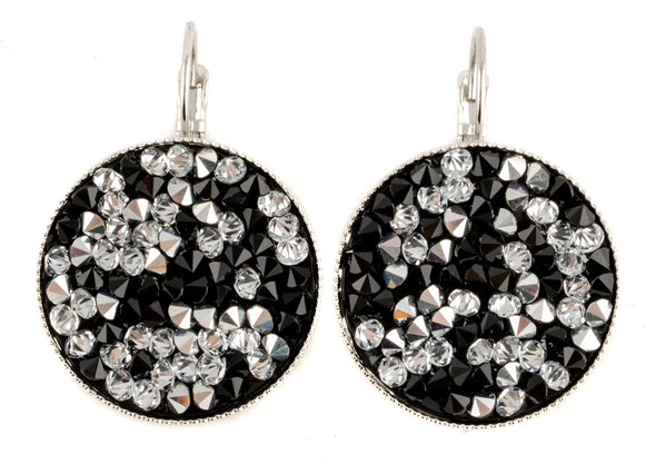 Swarovski Crystal Rock Earrings -Light Rose - omani online