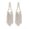Swarovski Crystal Elegant Bling Earrings in Black and Gray