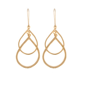 Teardrop Gold Filled Earrings - omani online