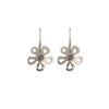 Smell The Flowers Sterling Silver Earrings-Garnet - omani online