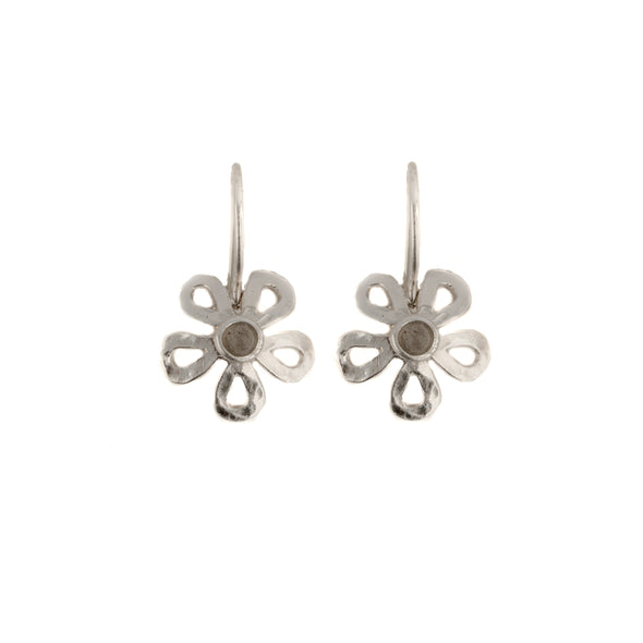 Smell The Flowers Sterling Silver Earrings-Moonstone - omani online