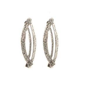 Let's Twist Sterling Silver Earrings - omani online