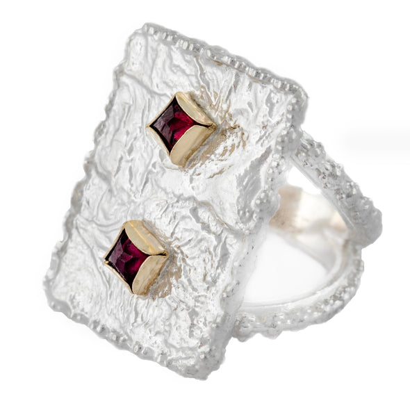 All Opaled Up Sterling Silver Statement Ring - omani online