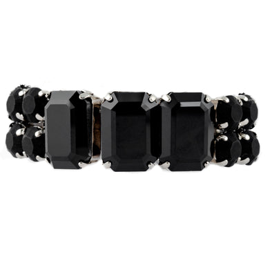 Swarovski Crystal Black Bracelet - omani online