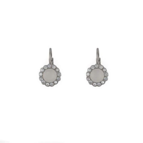 Opal White Swarovski Crystal earrings - omani online