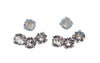 Crystal Clear Back and Front Swarovski Earrings - omani online
