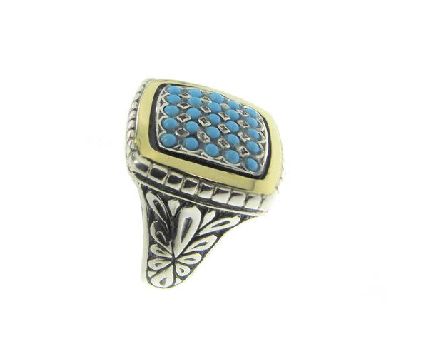 Everyone Loves Turquoise Sterling Silver Ring - omani online